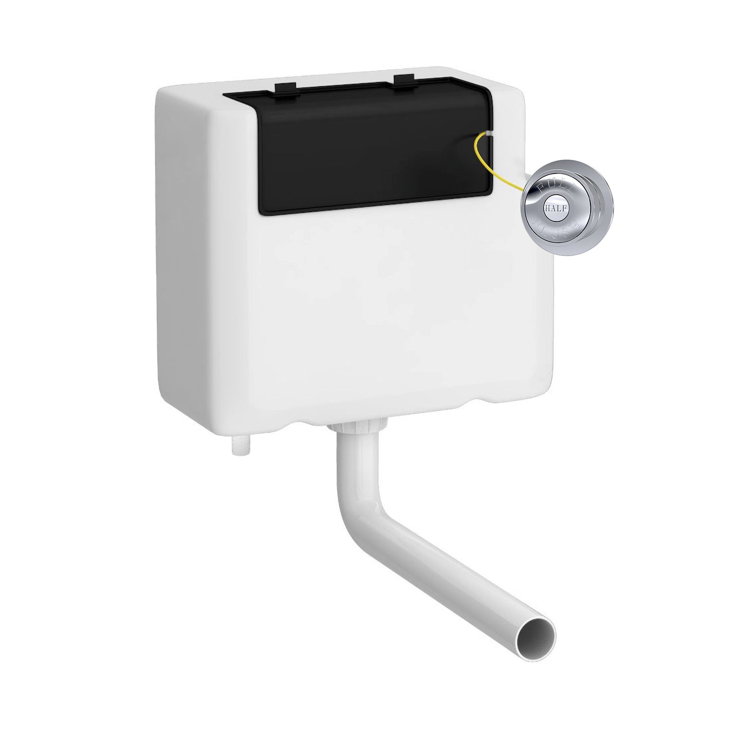 Hudson Reed Concealed Cisterns And Frames Traditional Cistern With Traditional Chrome Flush Plate