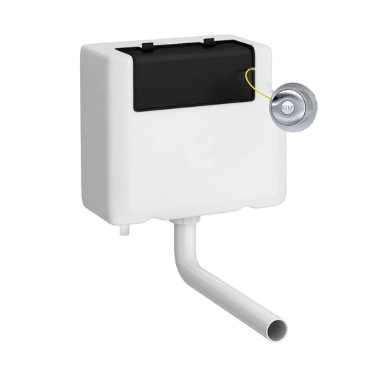 Hudson Reed Concealed Cisterns And Frames Traditional Cistern With Traditional Chrome Flush Plate