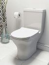 Orion Round Compact Close Coupled Toilet with Luxury Slim Soft Close Seat